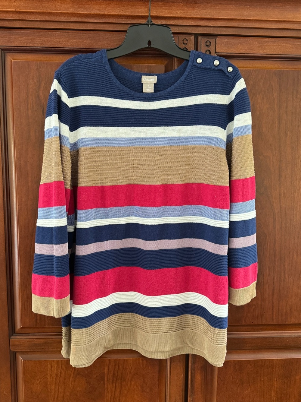 Chico’s striped sweater, size 3